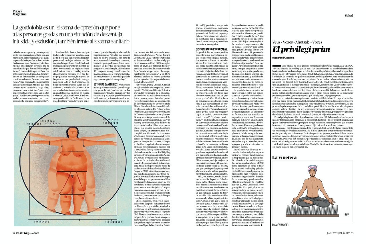 Gordofobia Píkara Magazine Vane Julian